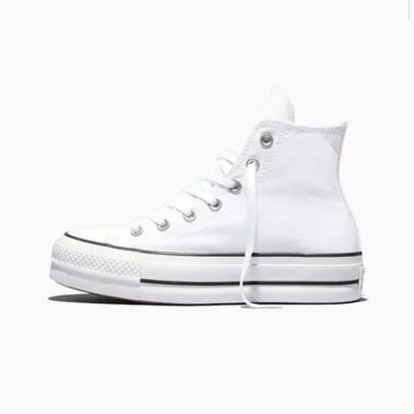 Converse Chuck Taylor All Star Lift Platform Canvas High Top Women’s 6.5 White - Picture 15 of 15